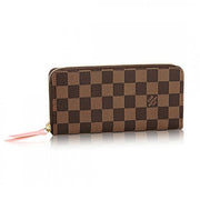 N41626 Clemence Wallet Damier Ebene Canvas