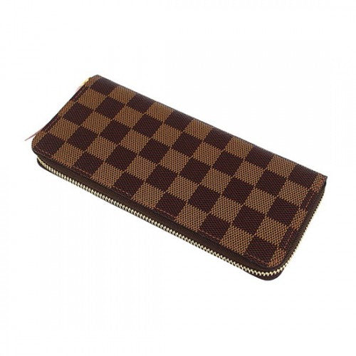 N41626 Clemence Wallet Damier Ebene Canvas