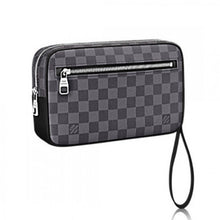 Load image into Gallery viewer, N41664 Kasai Clutch Damier Graphite Canvas
