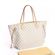 N51107 Neverfull MM Shoulder Bag Damier Azur Canvas