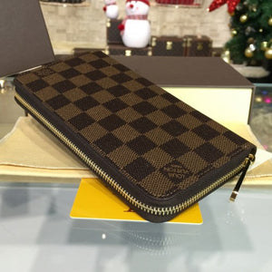 N60015 Zippy Wallet Damier Ebene Canvas