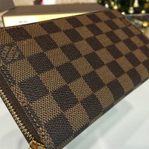 N60015 Zippy Wallet Damier Ebene Canvas