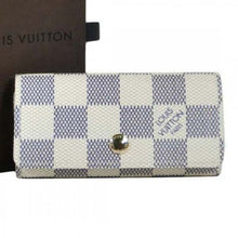 Load image into Gallery viewer, N60020 4 Key Holder Damier Azur Canvas
