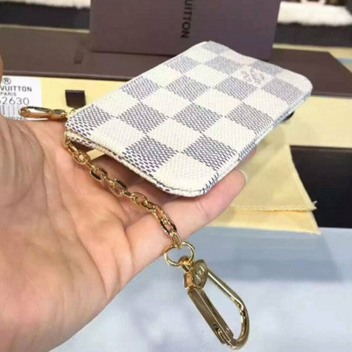 N62659 Key Pouch Damier Azur Canvas