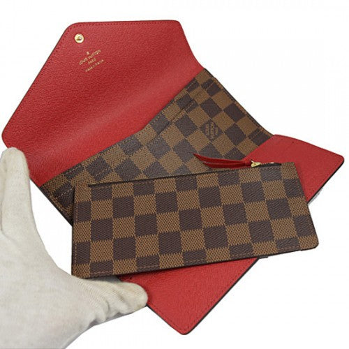 N63543 Josephine Wallet Damier Ebene Canvas